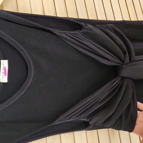 NWOT Sandro Paris Trudy stretch knit with sash maxi dress - Picture 4 of 8